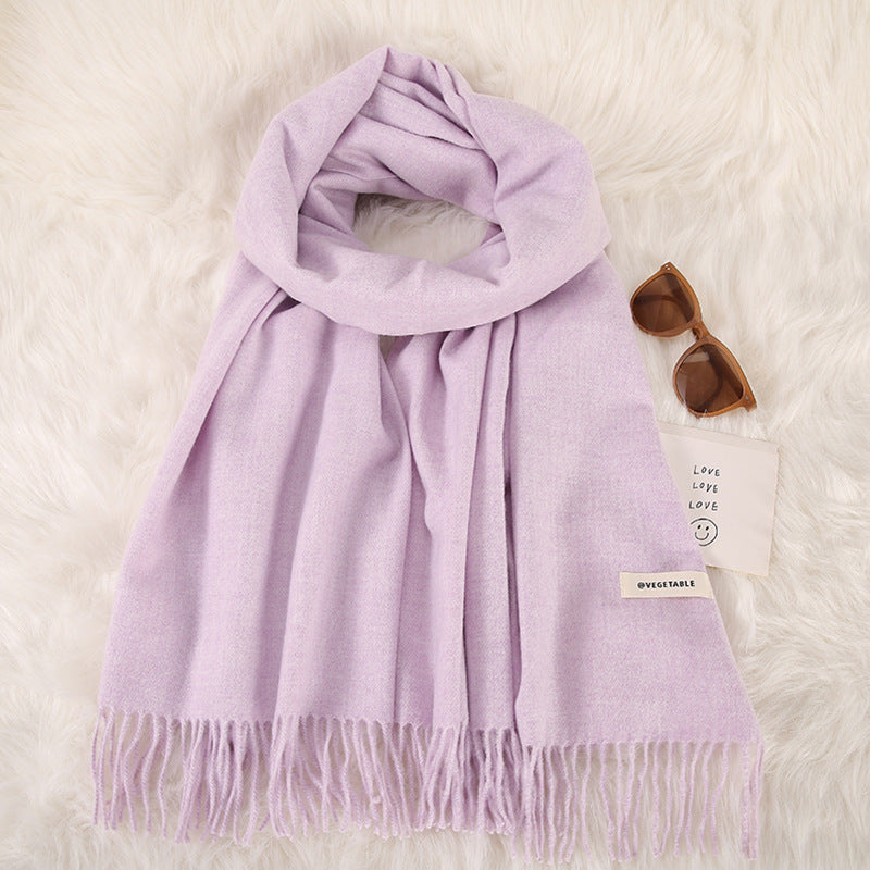 Tassel Double-Sided Scarf