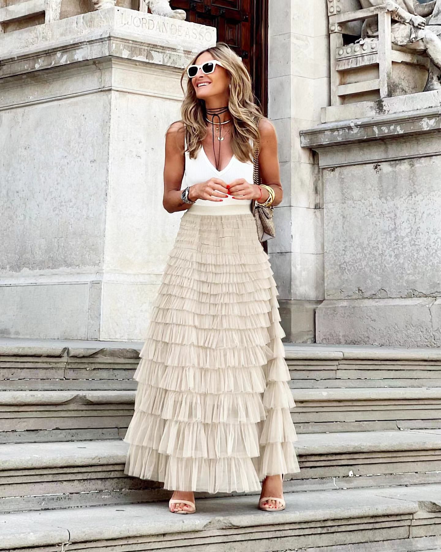 Layered Ruffle Skirt