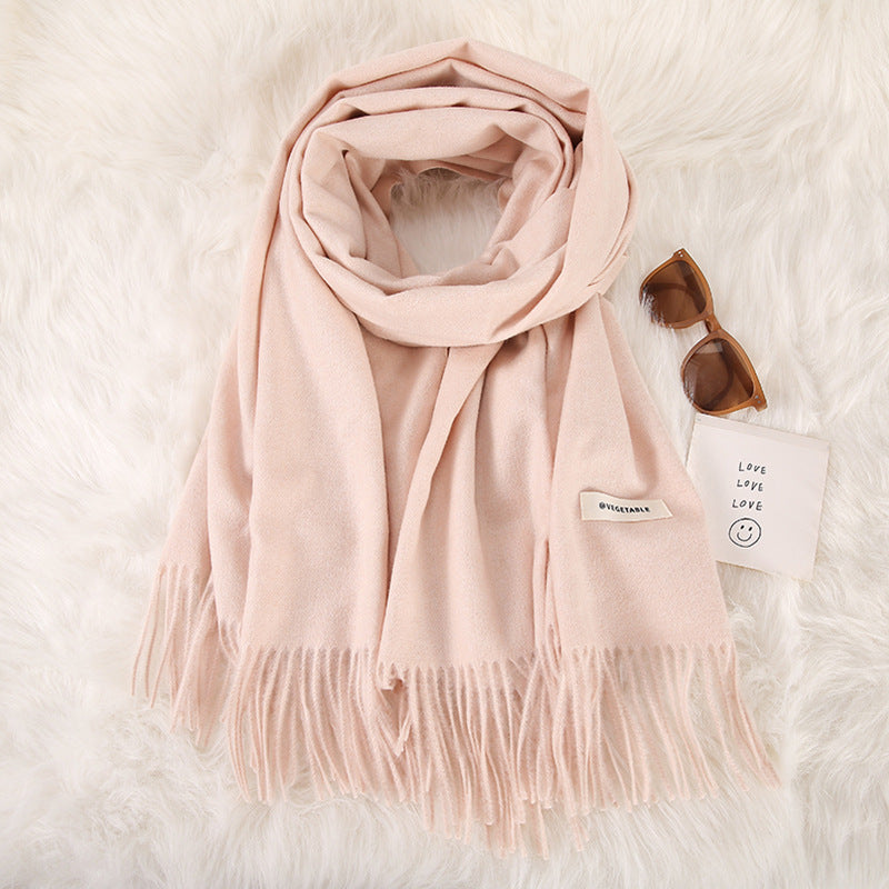 Tassel Double-Sided Scarf