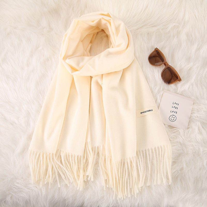 Tassel Double-Sided Scarf