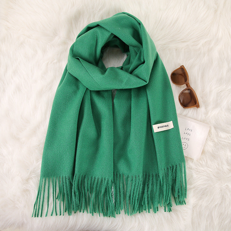 Tassel Double-Sided Scarf