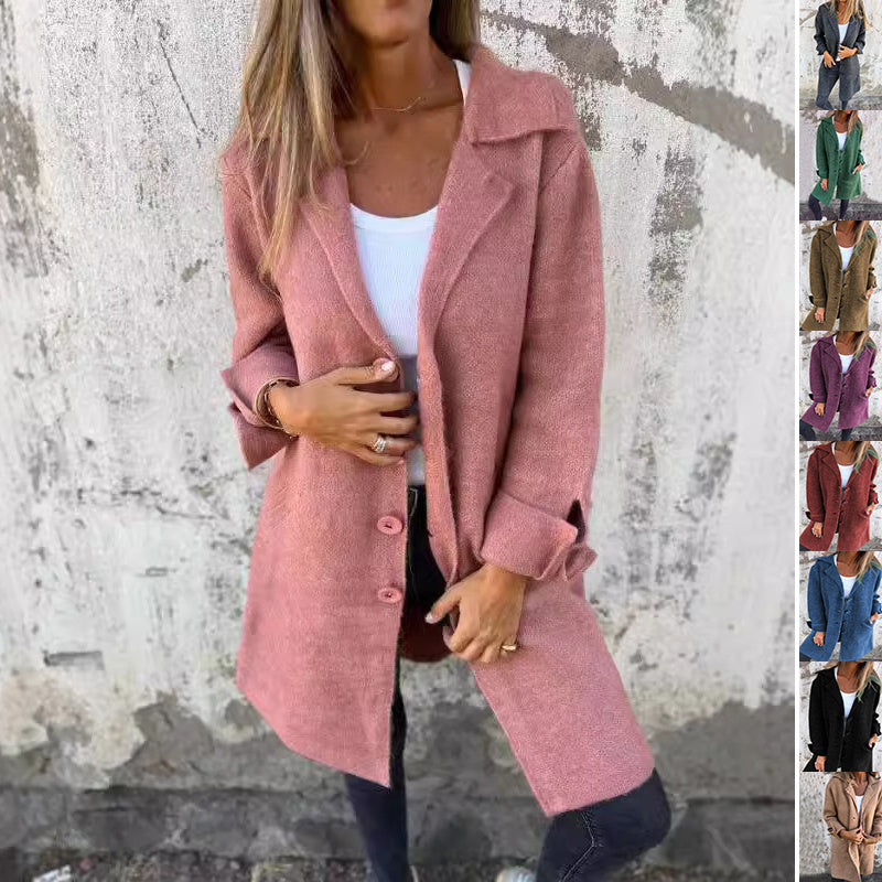 Single Breasted Cardigan With Pockets