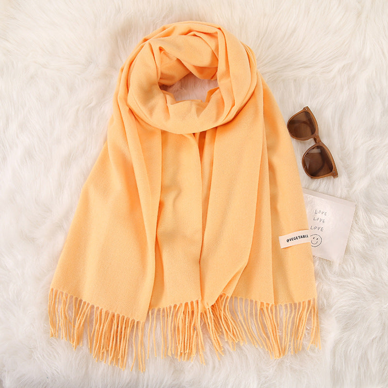 Tassel Double-Sided Scarf