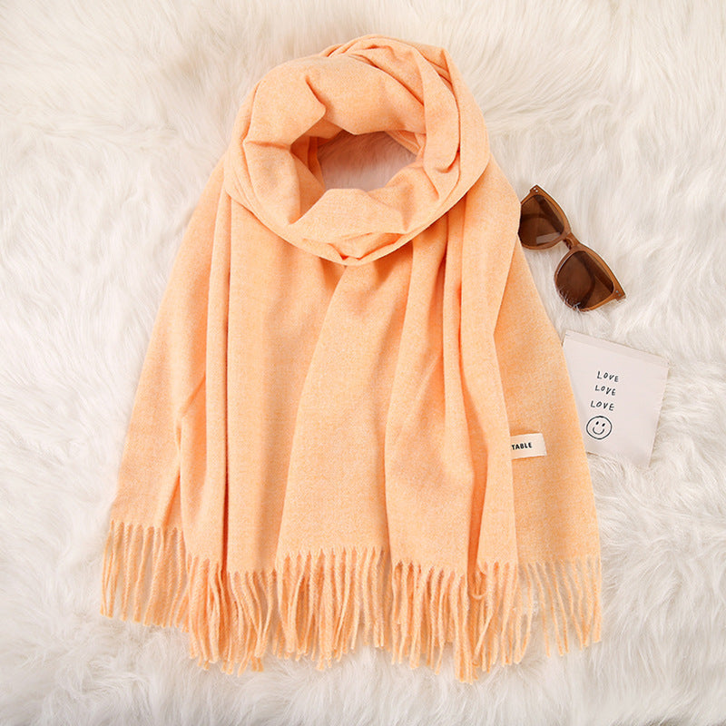 Tassel Double-Sided Scarf