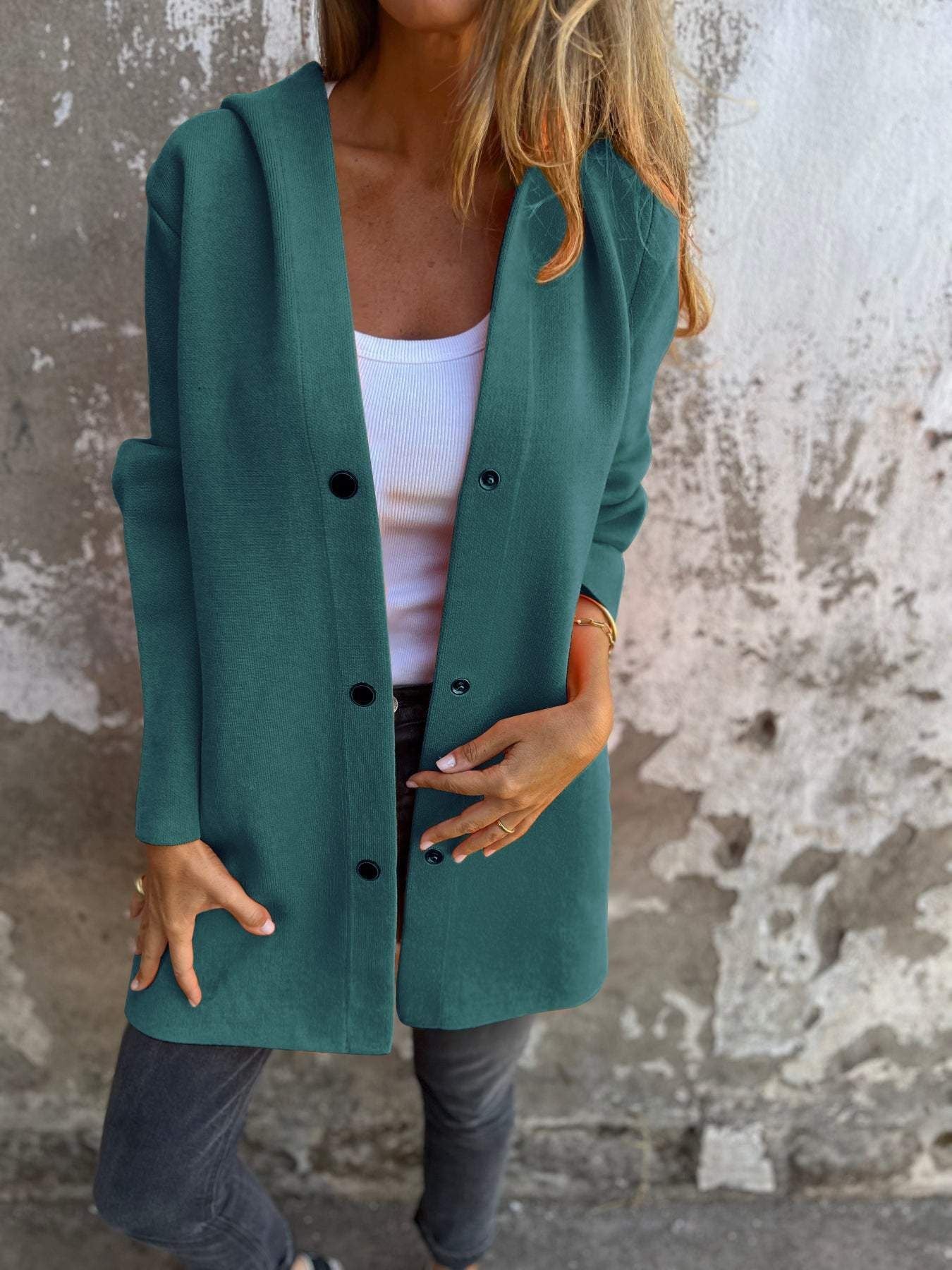 Casual Hooded Cardigan