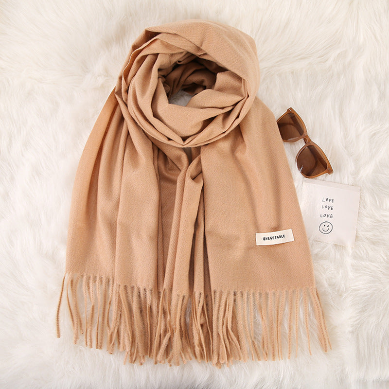 Tassel Double-Sided Scarf