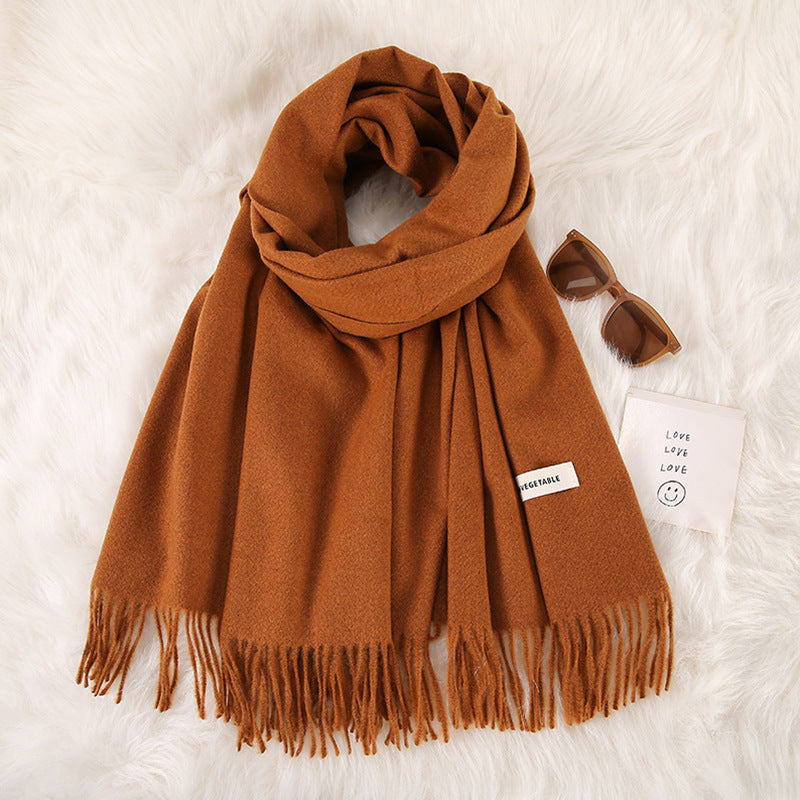 Tassel Double-Sided Scarf