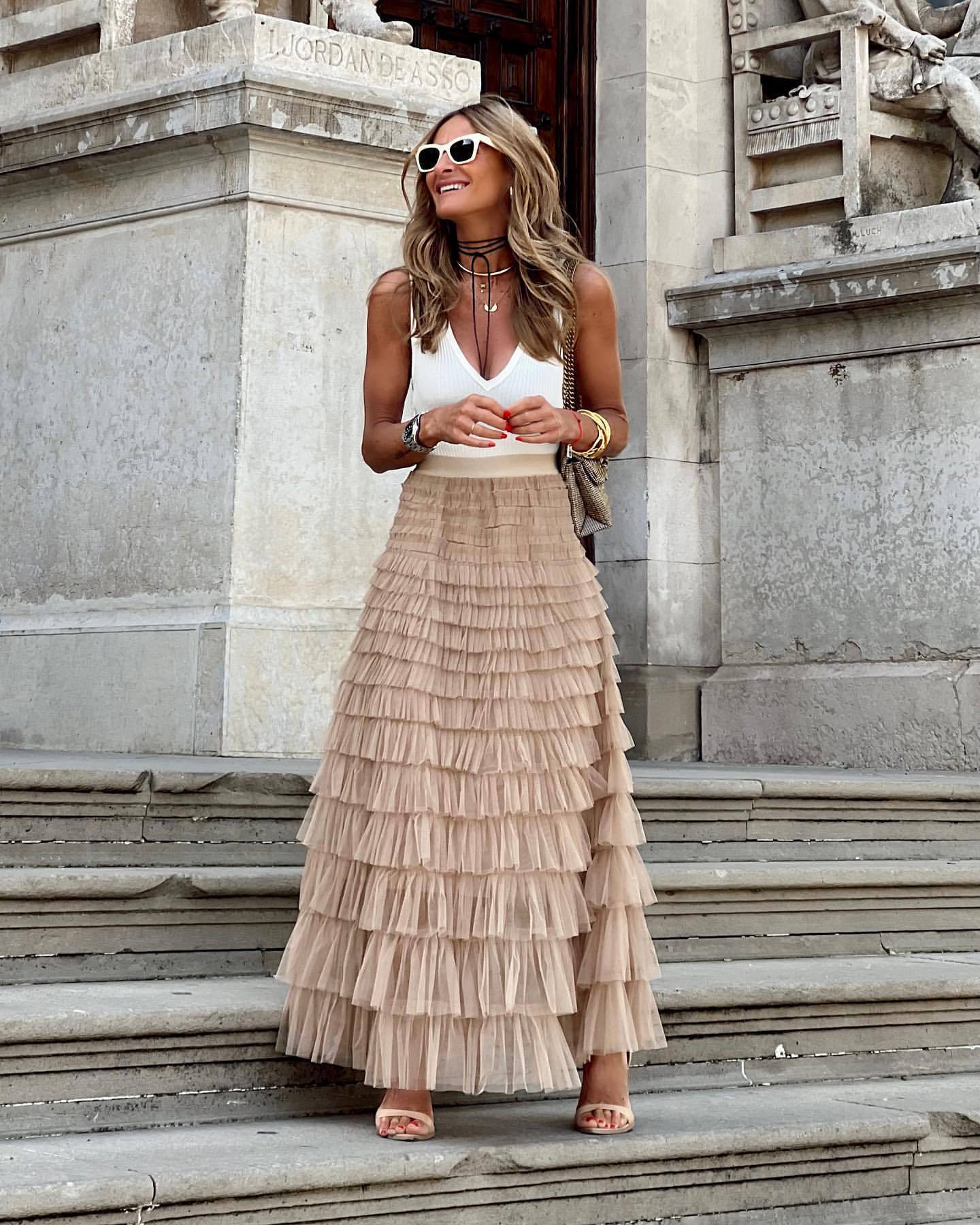 Layered Ruffle Skirt