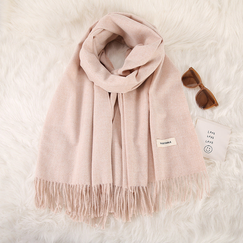 Tassel Double-Sided Scarf