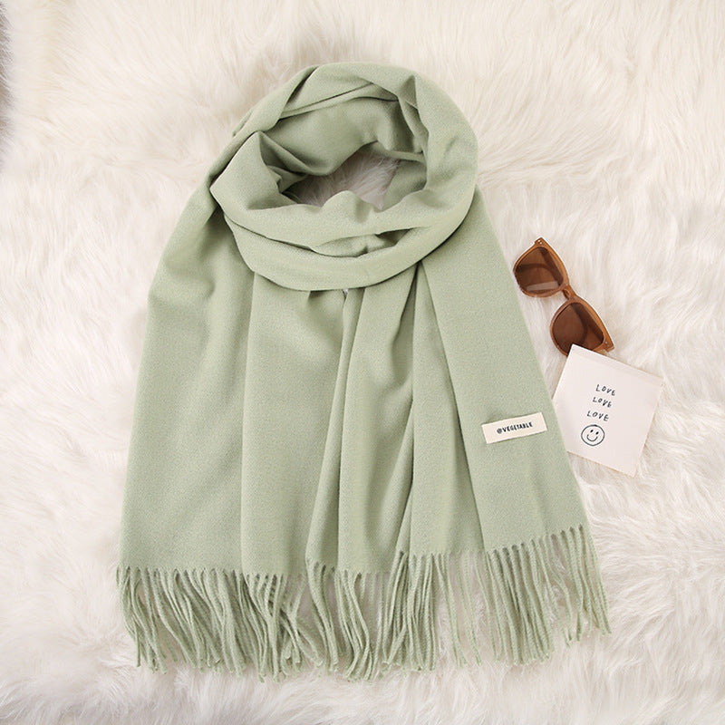 Tassel Double-Sided Scarf