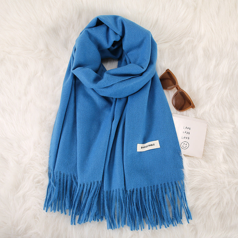 Tassel Double-Sided Scarf