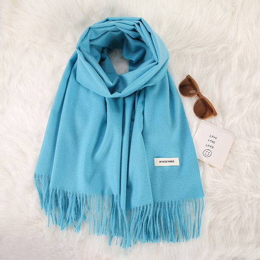 Tassel Double-Sided Scarf