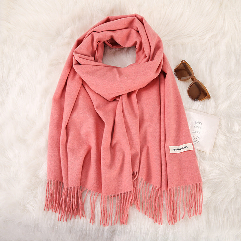 Tassel Double-Sided Scarf