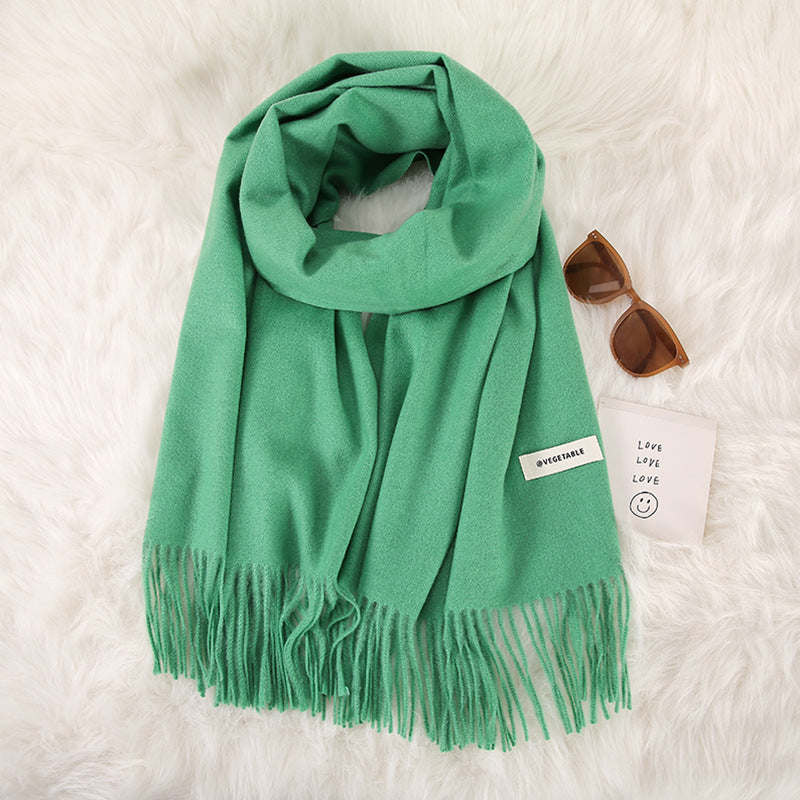 Tassel Double-Sided Scarf