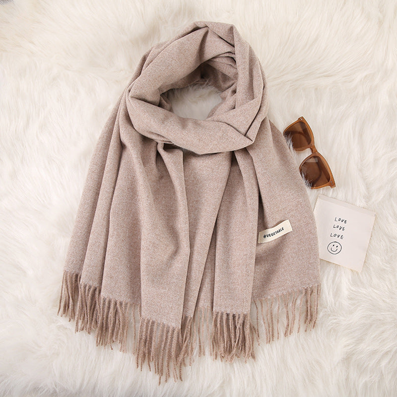 Tassel Double-Sided Scarf