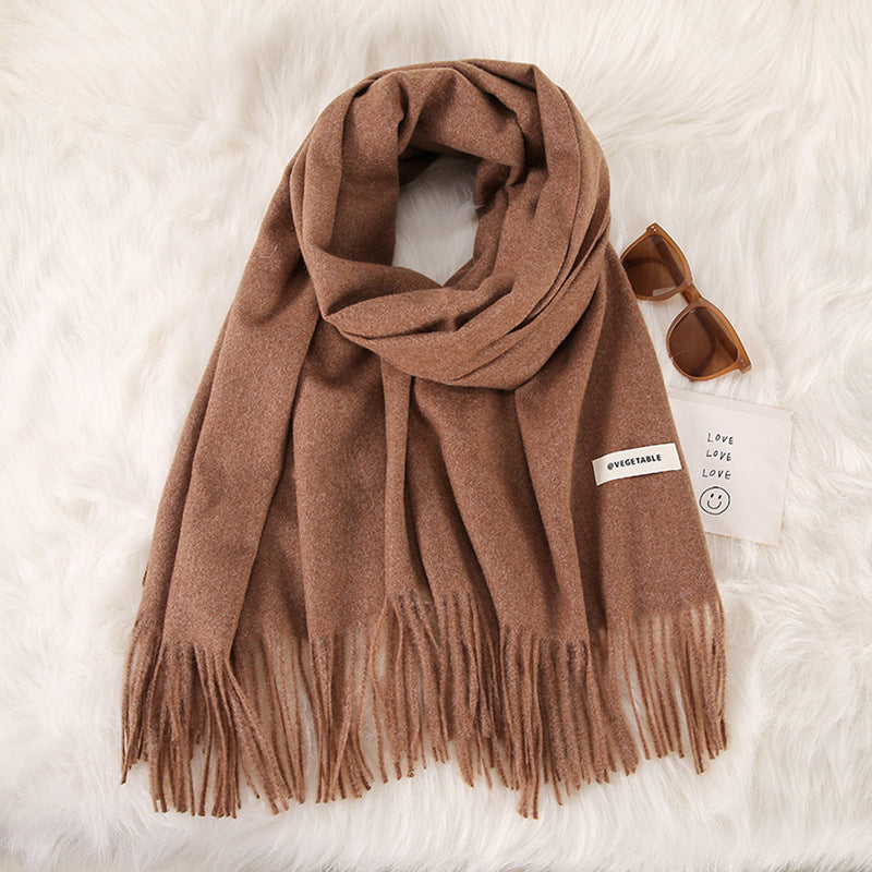 Tassel Double-Sided Scarf