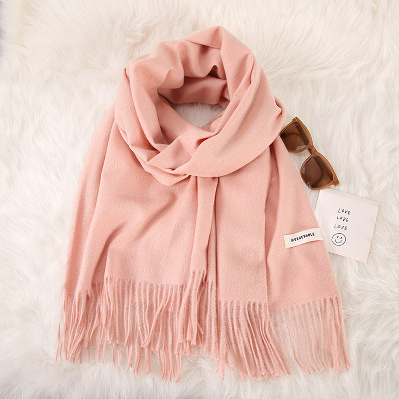 Tassel Double-Sided Scarf