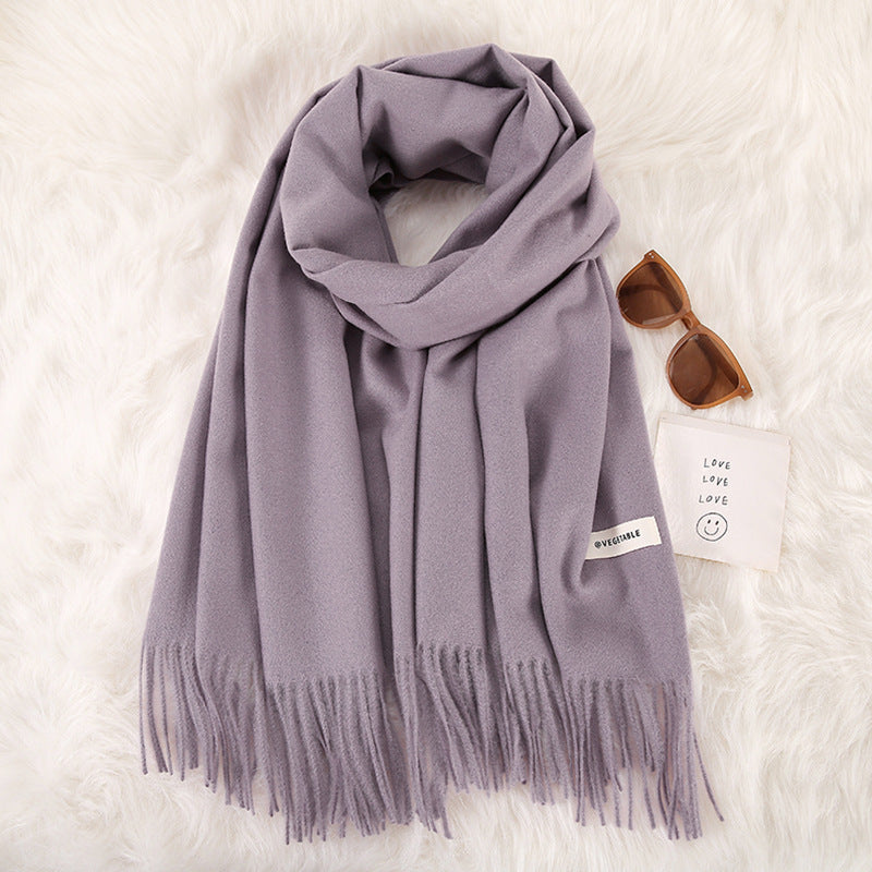 Tassel Double-Sided Scarf