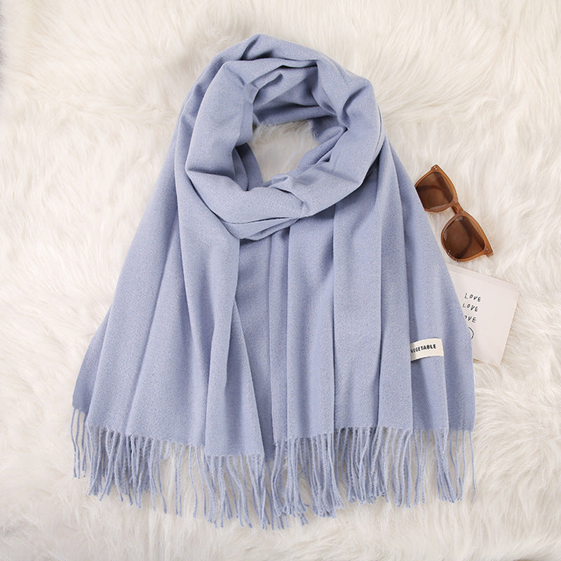 Tassel Double-Sided Scarf