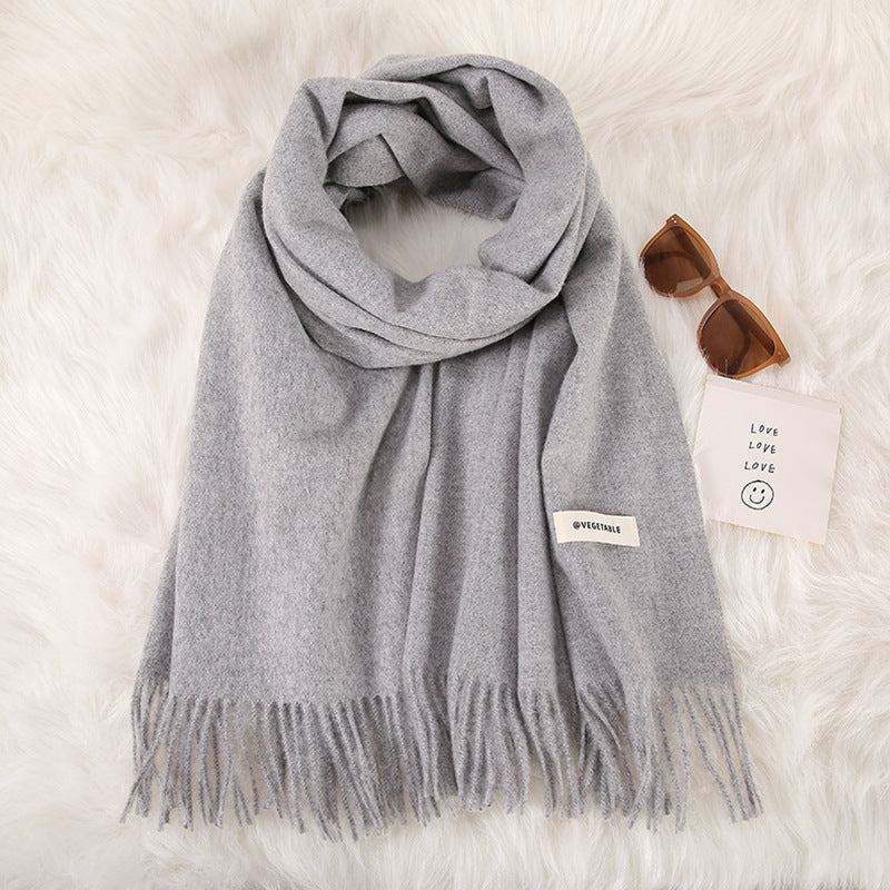 Tassel Double-Sided Scarf