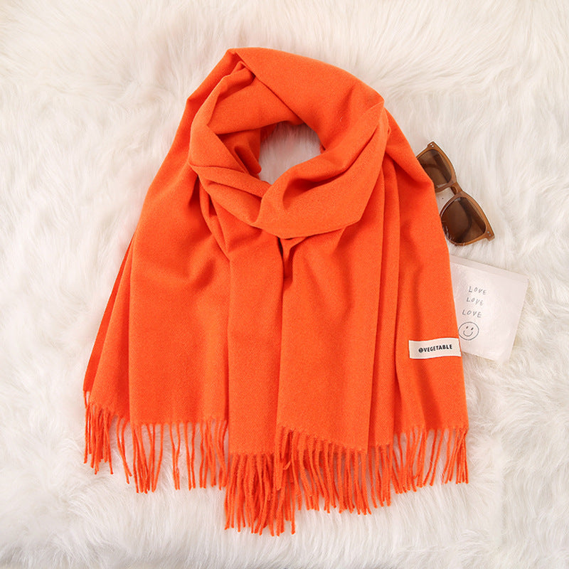 Tassel Double-Sided Scarf