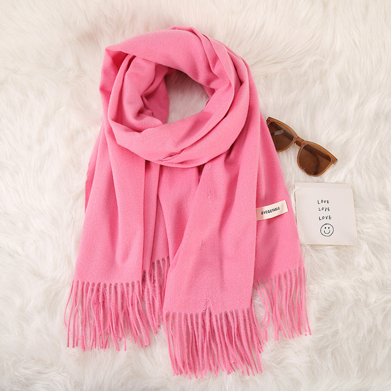 Tassel Double-Sided Scarf