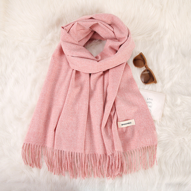 Tassel Double-Sided Scarf