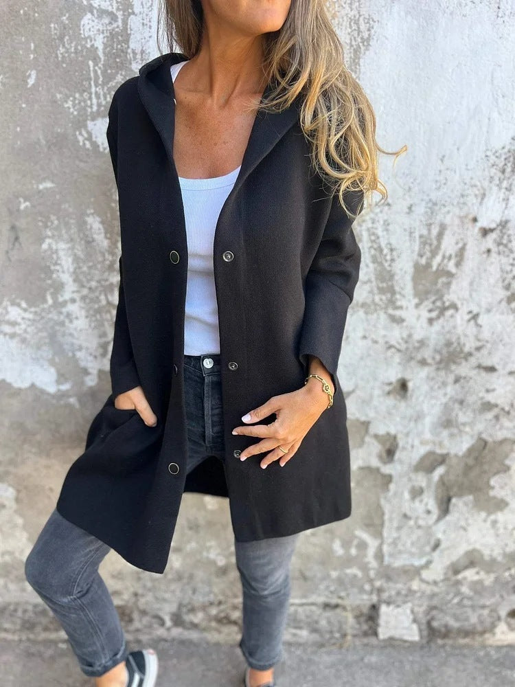 Casual Hooded Cardigan