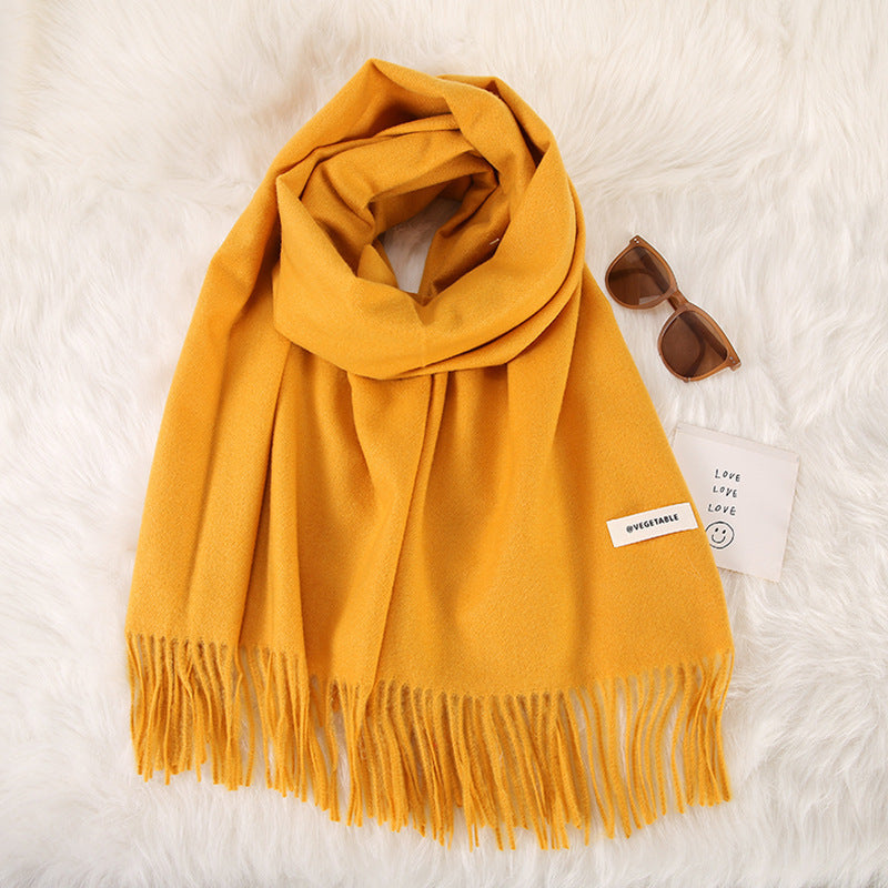 Tassel Double-Sided Scarf