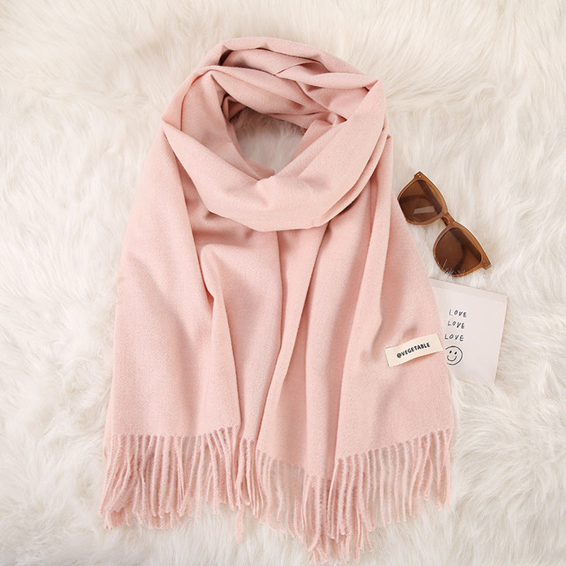 Tassel Double-Sided Scarf